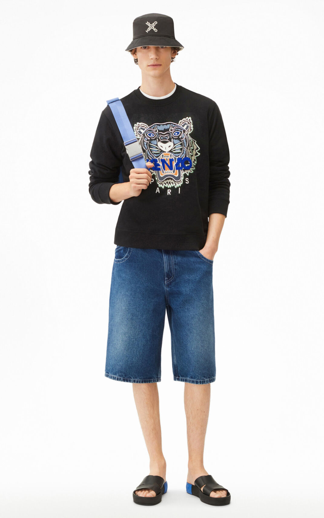 Sweat Kenzo Tiger Homme Noir | MXWE-29031